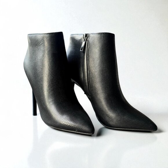 NWT French Connection ALLY Black Ankle Boots | Size 6.5 | 3" Heel - Picture 3 of 10